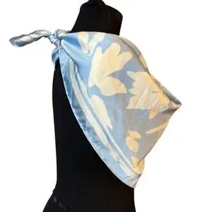 a new day Accessories A New Day Blue And White Scarf With
